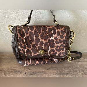 Coach Leopard Crossbody/Satchel and Wallet